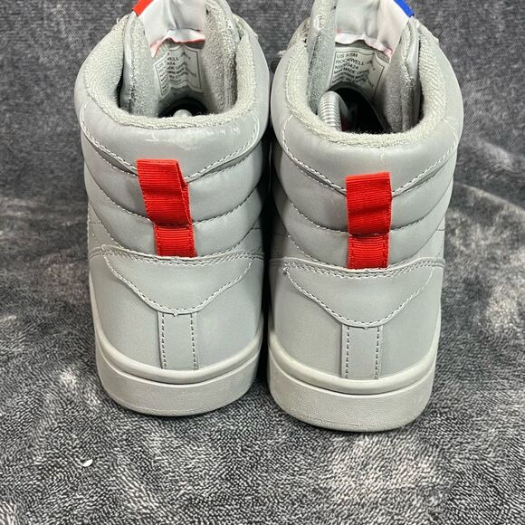 SPACE NASA shoes Retro Hi Top Reflective Size 9.5 Rockwell Gray - Picture 4 of 8